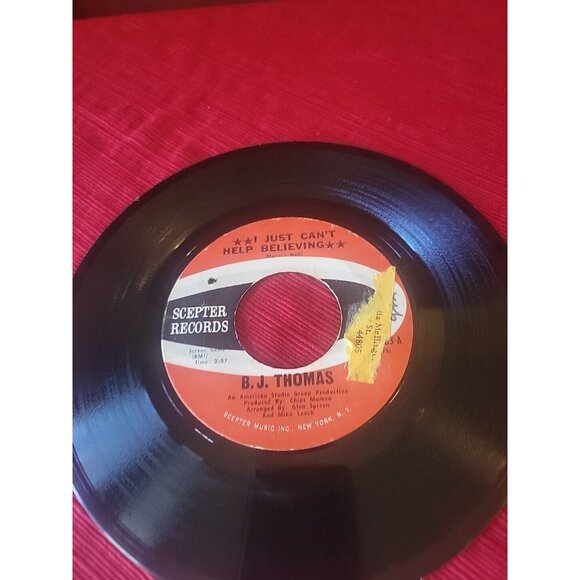 send my picture to Scranton PA/ B.J. Thomas 45 I Just Can't Help Believing Q - Picture 10 of 16